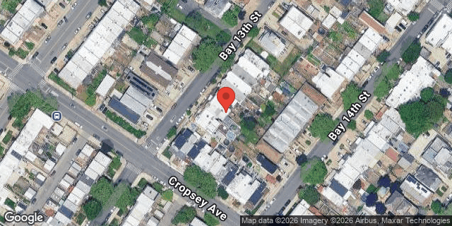 Aerial map of 221 BAY 13 STREET, Brooklyn