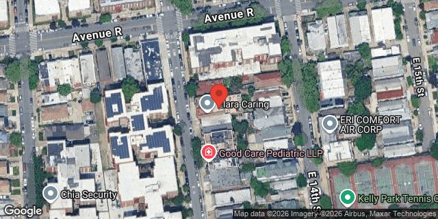 Aerial map of 1819 EAST 13 STREET, Brooklyn