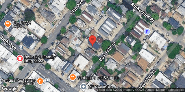 Aerial map of 8742 BAY 16 STREET, Brooklyn