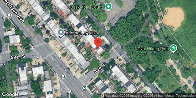 Aerial map of 1980 STUART STREET, Brooklyn