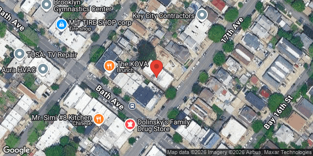 Aerial map of 8754 17 AVENUE, Brooklyn