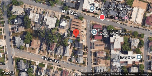 Aerial map of 11-15 GIPSON STREET, Queens