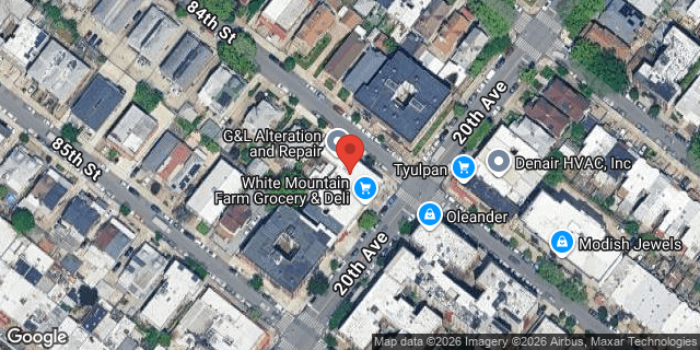 Aerial map of 8402 20 AVENUE, Brooklyn