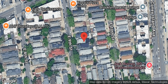 Aerial map of 1767 EAST 9 STREET, Brooklyn