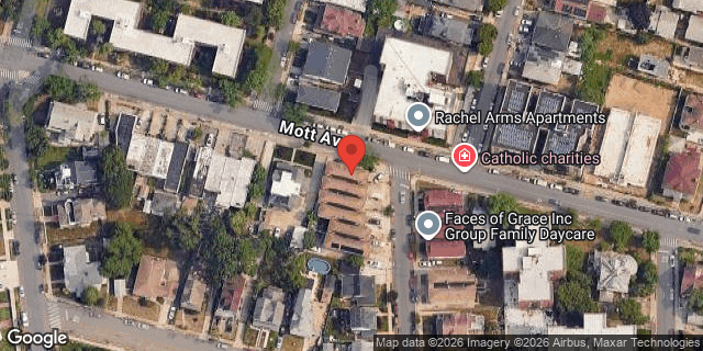 Aerial map of 11-25 GIPSON STREET, Queens