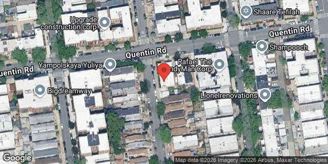 Aerial map of 290 QUENTIN ROAD, Brooklyn
