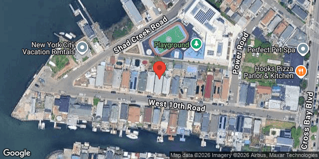 Aerial map of 31 WEST 10 ROAD, Queens