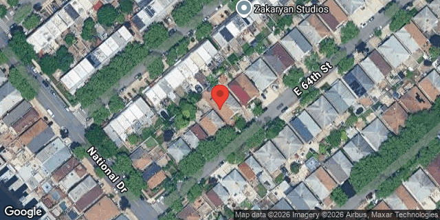 Aerial map of 2766 EAST 64 STREET, Brooklyn