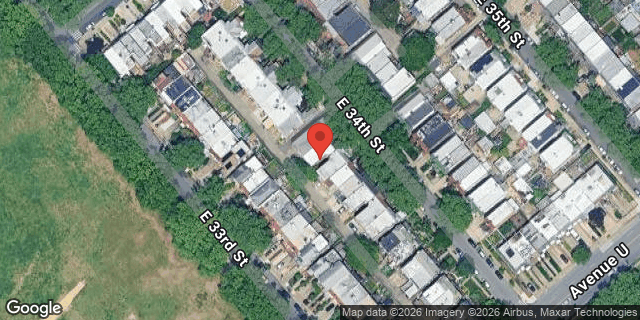 Aerial map of 2142 EAST 34 STREET, Brooklyn
