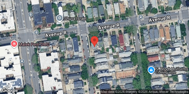 Aerial map of 2102 AVENUE R, Brooklyn