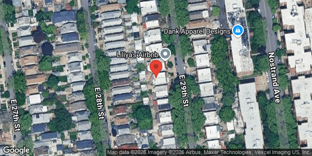 Aerial map of 1842 EAST 29 STREET, Brooklyn