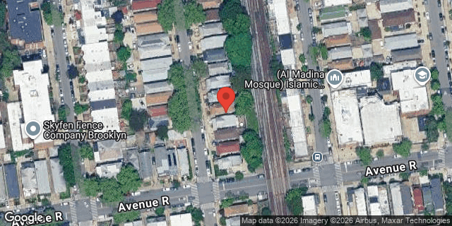 Aerial map of 1785 EAST 15 STREET, Brooklyn