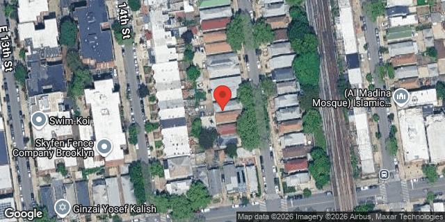 Aerial map of 1778 EAST 15 STREET, Brooklyn