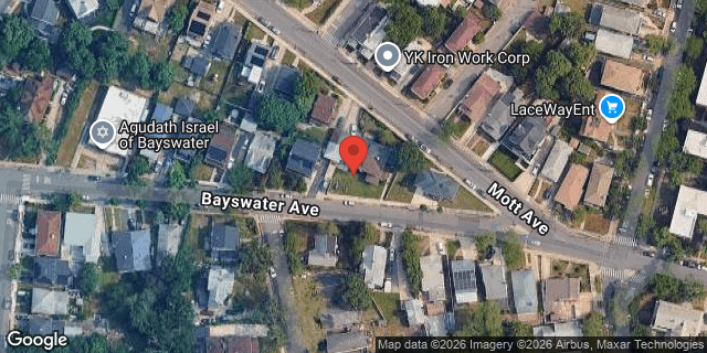 Aerial map of 23-92 BAYSWATER AVENUE, Queens