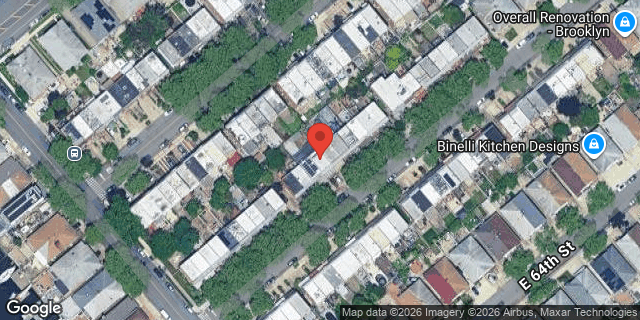 Aerial map of 2766 EAST 63 STREET, Brooklyn