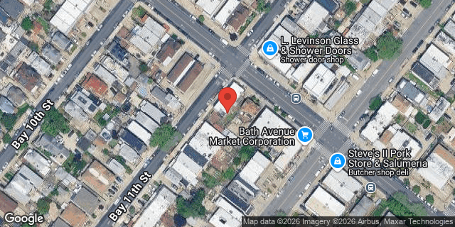 Aerial map of 1550 BATH AVENUE, Brooklyn