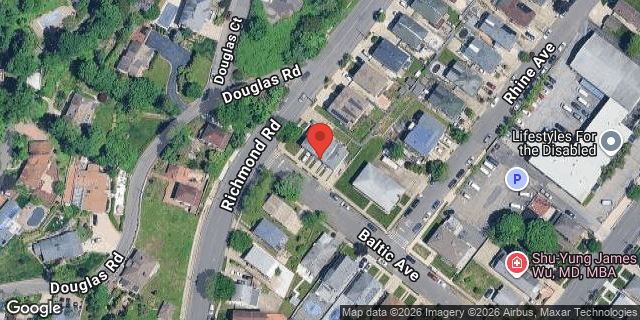 Aerial map of 820 RICHMOND ROAD, Staten Island
