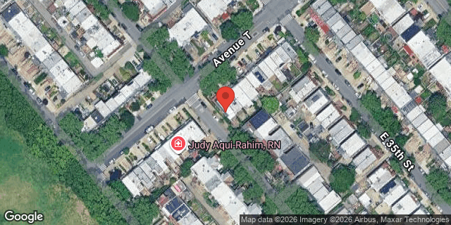 Aerial map of 3402 AVENUE T, Brooklyn