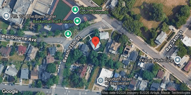 Aerial map of 13-26 BAY 25 STREET, Queens