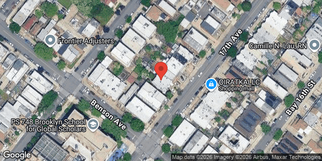 Aerial map of 8666 17 AVENUE, Brooklyn