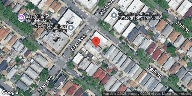 Aerial map of 7807 21 AVENUE, Brooklyn