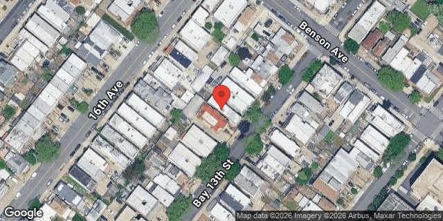 Aerial map of 110 BAY 13 STREET, Brooklyn
