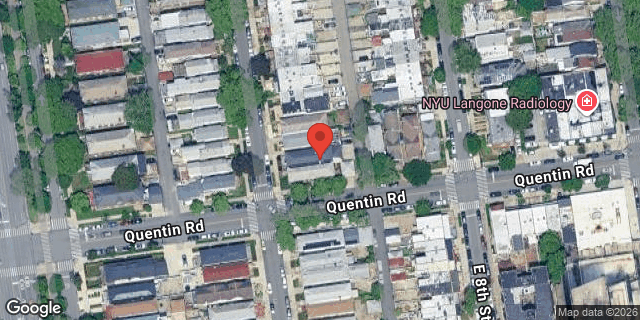 Aerial map of 1767 EAST 7 STREET, Brooklyn