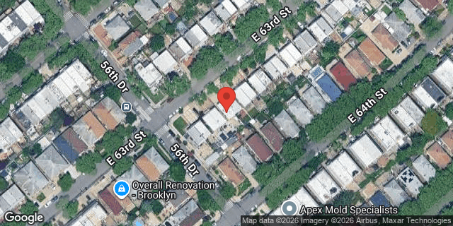 Aerial map of 2673 EAST 63 STREET, Brooklyn