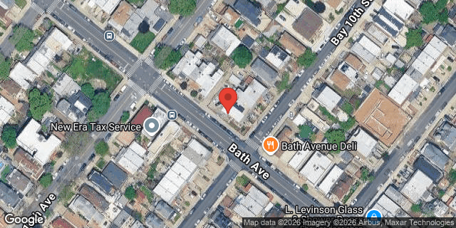 Aerial map of 168 BAY 10 STREET, Brooklyn