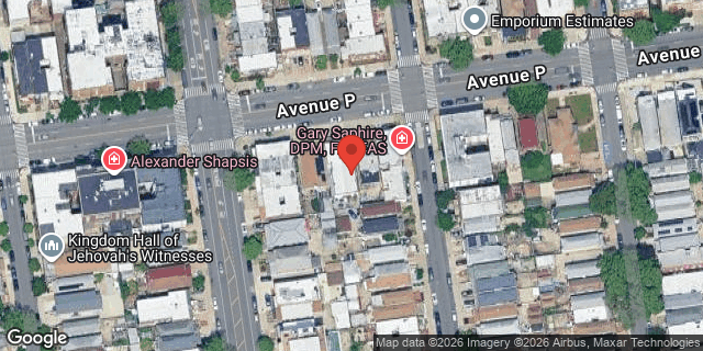 Aerial map of 240 AVENUE P, Brooklyn
