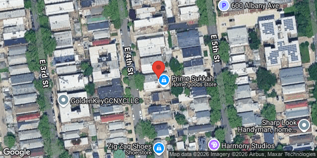 Aerial map of 1741 EAST 4 STREET, Brooklyn