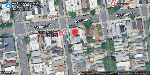 Aerial map of 1601 WEST 5 STREET, Brooklyn
