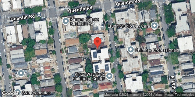 Aerial map of 1720 EAST 18 STREET, Brooklyn