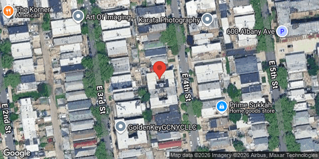 Aerial map of 1732 EAST 4 STREET, Brooklyn