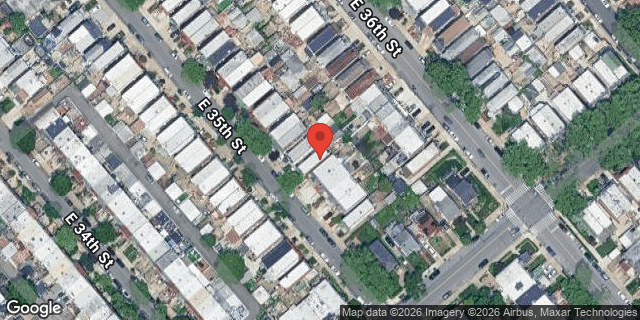 Aerial map of 2057 EAST 35 STREET, Brooklyn