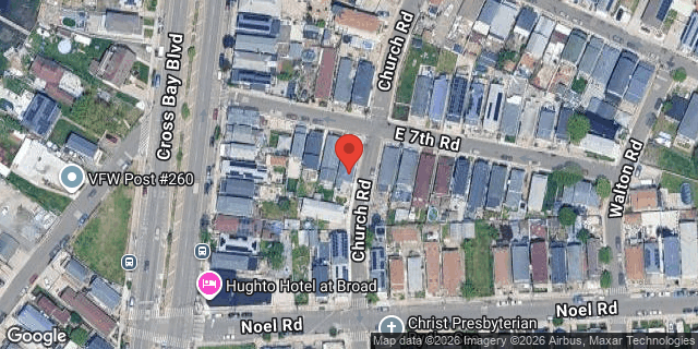 Aerial map of 16 EAST 7 ROAD, Queens