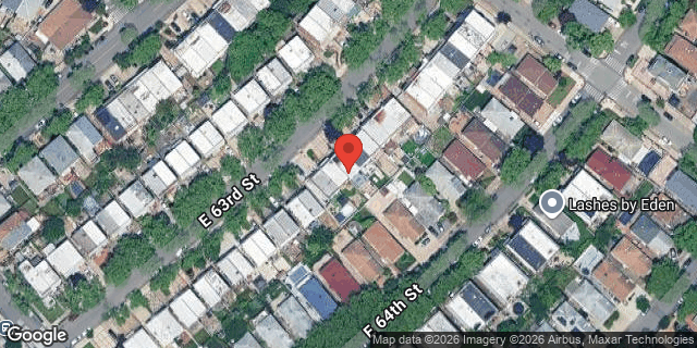 Aerial map of 2637 EAST 63 STREET, Brooklyn