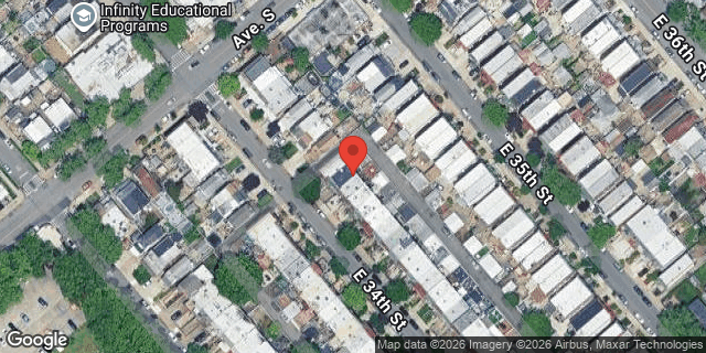 Aerial map of 2023 EAST 34 STREET, Brooklyn