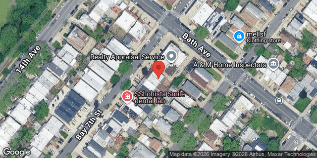 Aerial map of 181 BAY 7 STREET, Brooklyn