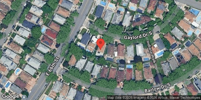 Aerial map of 109 GAYLORD DRIVE SOUTH, Brooklyn