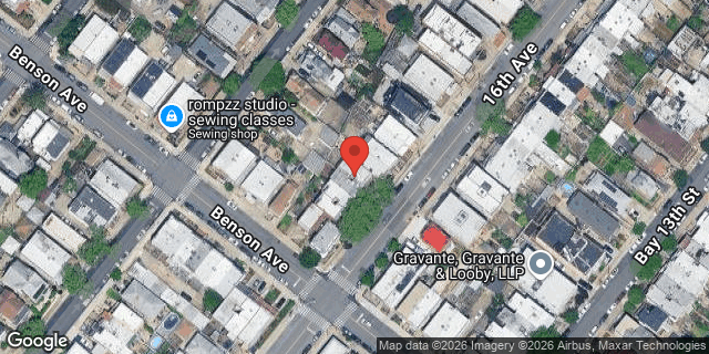 Aerial map of 8670 16 AVENUE, Brooklyn