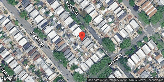 Aerial map of 2064 EAST 37 STREET, Brooklyn