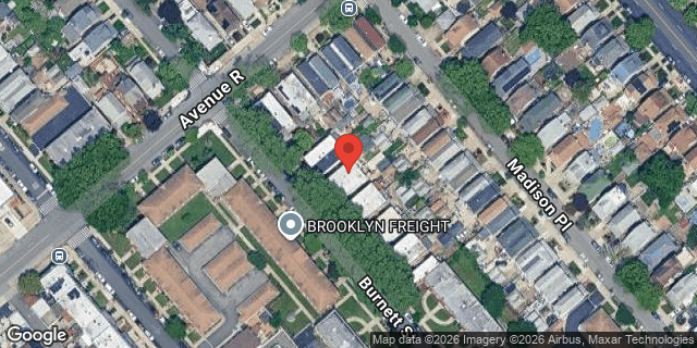 Aerial map of 1819 BURNETT STREET, Brooklyn