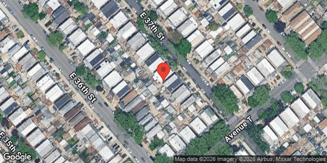Aerial map of 2060 EAST 37 STREET, Brooklyn