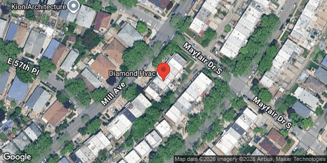Aerial map of 2609 MILL AVENUE, Brooklyn