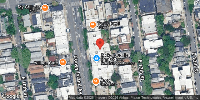 Aerial map of 1963 CONEY ISLAND AVENUE, Brooklyn