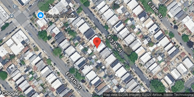 Aerial map of 2038 EAST 37 STREET, Brooklyn