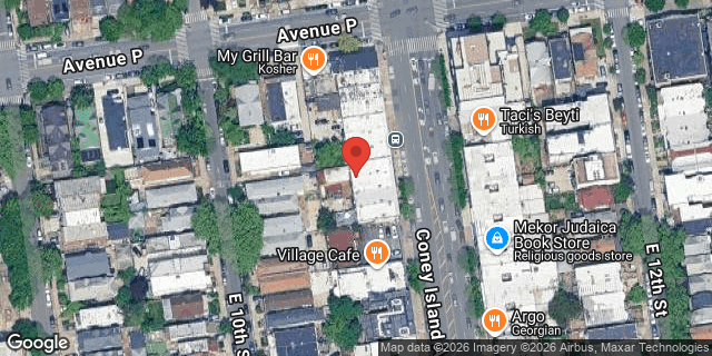 Aerial map of 1958 CONEY ISLAND AVENUE, Brooklyn