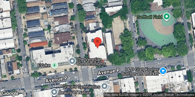 Aerial map of 1679 EAST 3 STREET, Brooklyn