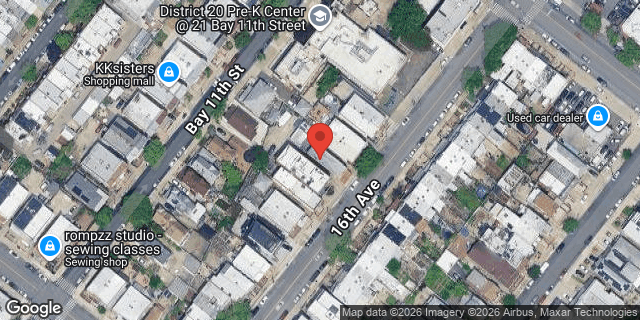 Aerial map of 8640 16 AVENUE, Brooklyn